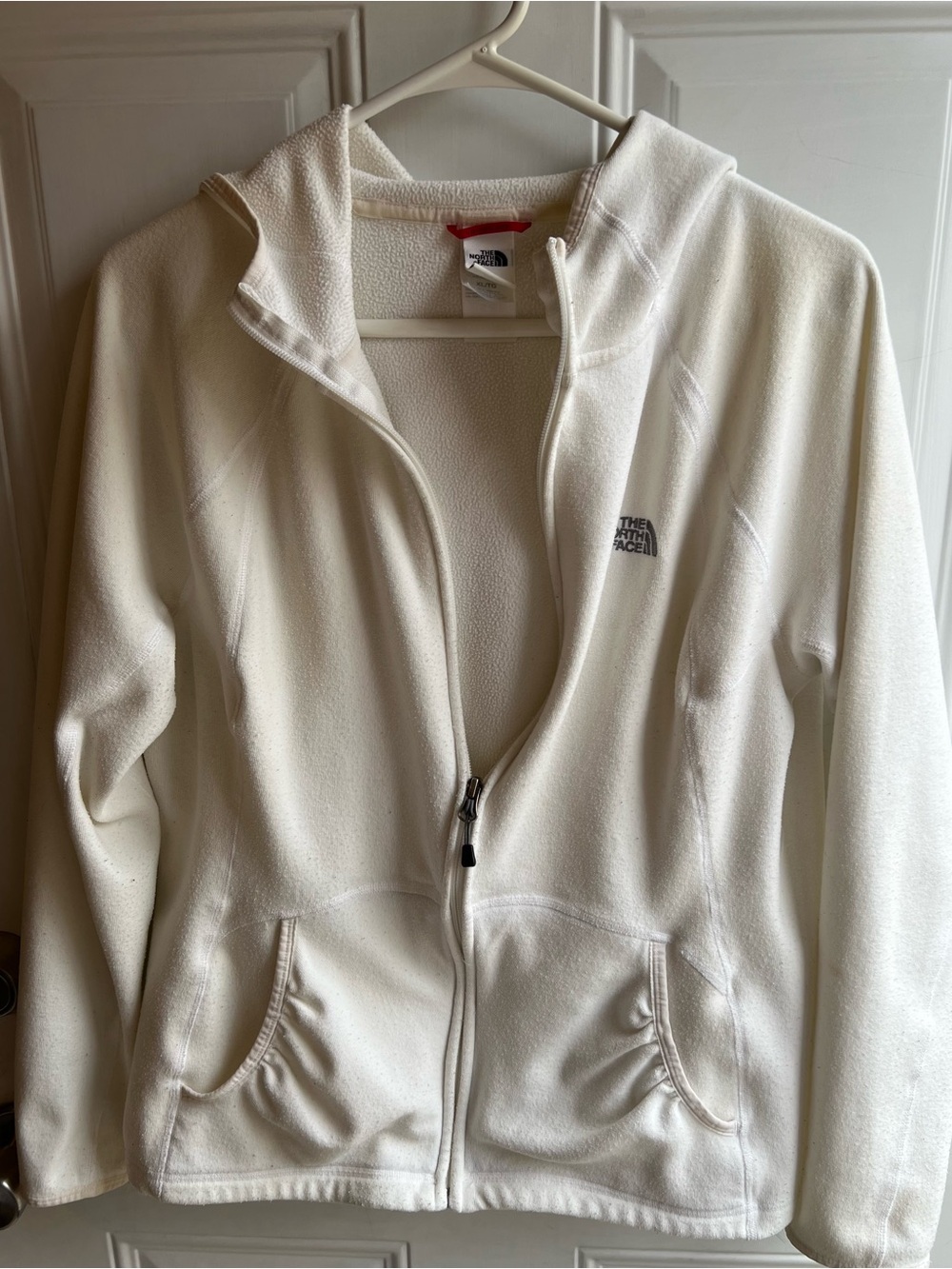 The North Face Women's Cream Hooded Fleece Jacket